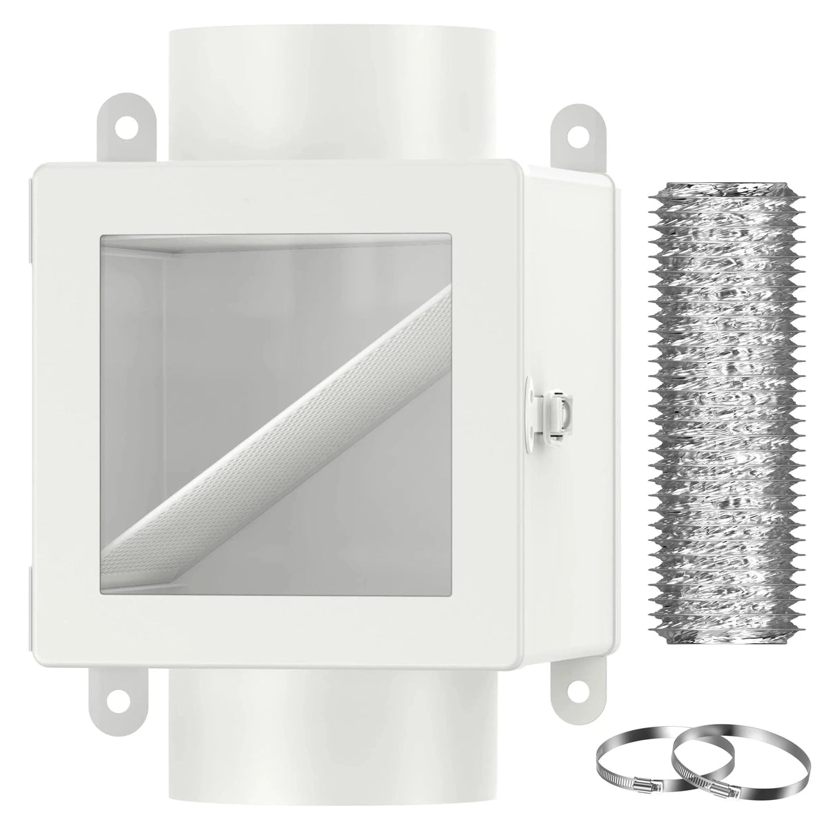 High-temperature-resistant metal lint trap of HONGUAN indoor dryer vent kit for safer use.